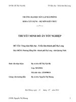 Luận văn tốt nghiệp trung tâm hội chợ triển lãm thành phố hạ long phường hồng hải thành phố hạ long tỉnh quảng ninh 