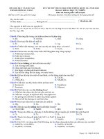 đề thi thử môn hóa thpt quốc gia năm 2018 tại đà nẵng và đáp án