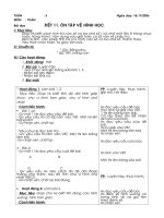 tuaàn 10 tröôøng ptcs baïch ñaèng giaùo aùn lôùp 3 tuaàn 3 ngaøy daïy 18 92006 moân toaùn baøi daïy tieát 11 oân taäp veà hình hoïc i muïc tieâu giuùp hs bieát caùch tính tröø caùc soá coù ba chöõ