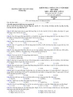 đề kiểm tra 1 tiết lần 3 môn hóa lớp 12