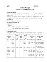 tuçn 8 tuçn 5 ngµy so¹n buæi 1 ngµy d¹y phçn v¨n häc «n tëp truyön ký viöt nam a môc tiªu cçn ®¹t gióp häc sinh cñng cè hö thèng ho¸ kiõn thøc phçn truyön ký hiön ®¹i viöt nam ® häc ë líp 8 rìn häc s