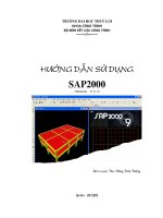 Hướng dẫn sử dụng sap2000 (version 9 0 3 
