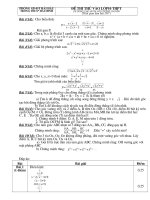 De thi vao THPT co dap an