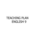teaching plan teaching plan english 9 september 4th unit one a visit from a pen pal periord 1 lesson 1 getting started listenread i objectives by the end of the lessonthe students will be able to re