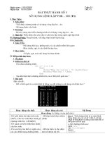 tieát 23 giaùo aùn töï choïn tin 8 tröôøng thcs thaïnh myõ – ñôn döông ngµy so¹n 11012009 tuçn 21 ngµy d¹y 13012009 tiõt 41 baøi thöïc haønh soá 5 söû duïng leänh laëp for do t1 i muïc tieâu 1 k