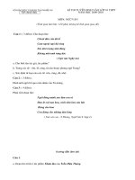 De Van vao lop 10 va Dap an tham khao