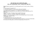 đề thi học kỳ ii môn hóa học giáo viên hoàng quốc tuấn trường thcs hội yên câu 1 nguyên tử nguyên tố a có số hiệu nguyên tử là 19 chu kì 4 nhóm i hãy cho biết a cấu tạo nguyên tử nguyên tố a b tính