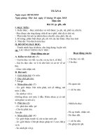 Giáo án lớp 1A tuần 6