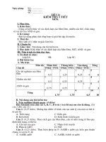 hä vµ tªn ngµy gi¶ng 9a 9b 9c tiõt 21 kióm tra 1 tiõt m«n i môc tiªu 1 kiõn thøc cñng cè kiõn thøc vò c¸c ®þnh luët cña men §en nhiôm s¾c thó chøc n¨ng vµ vai trß cña and vµ gen 2 kü n¨ng rìn kü n¨n