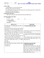 tuần 2 ngµy so¹n 2009 ngµy gi¶ng 2009 tiết1 bµi 1 tõ m¸y týnh ®õn m¹ng m¸y týnh i mục tiêu giuùp hs hieåu vì sao caàn maïng maùy tính bieát khaùi nieäm maïng maùy tính laø gì caùc thaønh