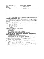 tr­êng thcs th¹ch hoµ ®ò kióm tra 15 phót tr­êng thcs th¹ch hoµ ®ò kióm tra 15 phót líp 6 m«n ng÷ v¨n hä tªn §ióm lêi thçy c« phª §äc kü ®o¹n v¨n sau vµ tr¶ lêi c¸c c©u hái b»ng c¸ch khoanh trßn vµo c