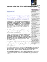bill gates công nghệ sẽ ảnh hưởng lớn đến giáo dục bill gates công nghệ sẽ ảnh hưởng lớn đến giáo dục đỗ dương theo cnet vietnamnet 09 15 am chủ nhật 04022007 bill gates phát biểu tại trường