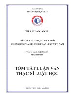 [Luận văn thạc sĩ] Điều tra và áp dụng biện pháp chống bán phá giá theo pháp luật Việt Nam
