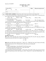 ngaøy daïy 03102007 baøi kieåm tra 1 tieát moân vaät lí 9 tröôøng thcs hoï vaø teân lôùp ñieåm nhaän xeùt cuûa giaùo vieân i phaàn traéc nghieäm khoanh troøn chöõ caùi tröôùc caâu traû lôøi em cho l