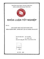 ĐH Ngoại Thương - Luận văn phát triển dịch vụ giao nhận hàng hoa xuất nhập khẩu bằng đường biển tại Việt Nam