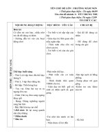 Giaoa án chủ đê trường mầm non