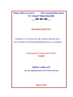 (Luận văn thạc sĩ file word) Nghiên cứu đánh giá hệ thống đê kép bảo vệ vùng bờ  trường hợp đê biển Hải Hậu, Nam Định