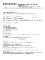 phòng giáo dục krông nô phòng giáo dục krông nô trường thcs tt đắk mâm kiểm tra học kì ii năm học 2008 2009 môn toán lớp 8 thời gian 90 phút không kể thời gian phát đề điểm nhận xét của giáo viên i