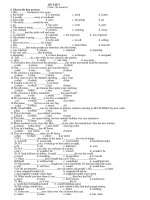 on tap 5 time 60 minutes i choose the best answers 1 she german for two years a has learnt b is learning c learn d learns 2 i usually away at weekends a have gone b goes c am going d go 3 the earth