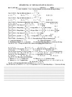 ®ò kióm tra 45 ‘ m«n ®¹i sè líp 10 bµi sè 1 hä vµ tªn hs líp 10 a ®ióm i tr¾c nghiöm 7 0 ® em h y khoanh vµo ch÷ c¸i bióu thþ ®¸p ¸n ®óng c©u 1 0 5 ® tëp x¸c ®þnh cña hµm sè y lµ a 2