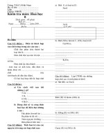 tr­êng t tr­êng t h c s h¶i nam hä vµ tªn líp ch÷ ký phhs kióm tra m«n ho¸ häc 8 thêi gian 45 phót bµi sè ngµy th¸ng n¨m 200 §ò ch½n c©u 12 ®ióm §iòn tõ thých hîp vµo chç trèng trong c¸c c©u sau chê