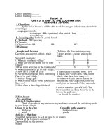 date of planning date of planning date of teaching period 16 unit 3 a trip to the countryside lesson 2 speak a objectives by the end of lesson ss will be able to ask for and give information about the