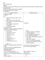date trần thị thu phương date unit 1 home life reading i objectives by the end of this lesson ss can talk about their family life and compare with their friends family life ii method mainly communica