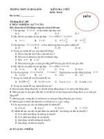 tröôøng thpt leâ hoaøi ñoân kieåm tra 1 tieát tröôøng thpt leâ hoaøi ñoân kieåm tra 1 tieát moân toaùn hoï vaø teân noäi dung ñeà soá 001 i traéc nghieäm 05 ñ 1 caâu haõy choïn caâu traû lôøi ñu