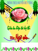 powerpoint presentation m«n ng÷ v¨n gi¸o viªn ng« anh tuên gi¸o ¸n ®iön tö dù thi thứ hai ngày 10 tháng 3 năm 2009 môn ngữ văn bài các thành phần chính của câu i phân biệt thành phần chính với thành p