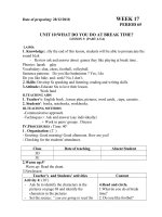 Lesson plan 3- week 17