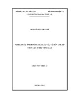 (Luận văn thạc sĩ file word) Nghiên cứu ảnh hưởng của các yếu tố đến chế độ thủy lực ở đập tràn cao