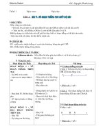 tuaàn daïy 11 ngaøy soaïn ngaøy daïy giaùo aùn toaùn 6 gv nguyeãn thanh long tuaàn 11 ngaøy soaïn ngaøy daïy tieát 11 i muïc tieâu naém vöõng caùc kieán thöùc treân tia oxcoù moät vaø chæ moät ñieåm