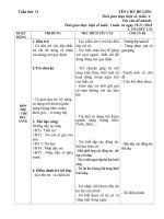 Giáo án tuần 11. chủ đề: Ngày hội các thầy cô