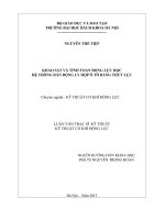 Khảo sát và tính toán động lực học hệ thống dẫn động ly hợp ô tô bằng thủy lực