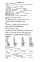 preparation for the test 1 on tap 4 2 i give the correct form of verbs 1 he write a novel for the last two years but he has not finished it yet 2 nobody knew what happen the day before 3 who sp