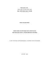 Nhân thân ngươì phạm tội cướp tài sản trên địa bàn Quận 3, thành phố Hồ Chí Minh.