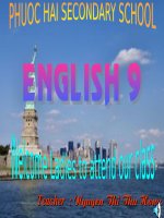 slide 1 teacher nguyen thi thu hong 1 – women’s day 8 – 3 2 teacher’s day 20 – 11 3 – may day 1 – 5 4 – christmas 24 12 5 – vietnamese independence day 30 4 6 – lucky number lucky number 8 3 1 5 24 12