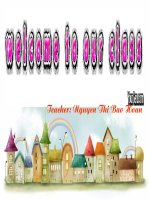 slide 1 teacher nguyen thi bao hoan a what do you do every morning b what does nga do every afternoon c what do you do every evening checking up tuesday october 20th 2009 lesson 2 a3 – 4 hái vµ