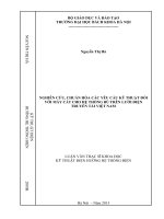 Nghiên cứu chuẩn hóa các yêu cầu kỹ thuật đối với máy cắt cho hệ thống bù trên lưới điện truyền tải việt nam
