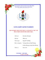 Một số biện pháp giúp trẻ 3 4 tuổi hứng thú với hoạt động khám phá khoa học 