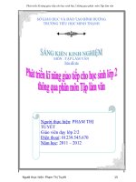 Phát triển kĩ năng giao tiếp cho học sinh lớp 2 thông qua phân  môn tập làm văn 