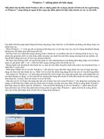 Windows 7 nhung phim tat huu dung