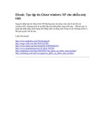 ebook tạo tập tin ghost windows xp cho nhiều máy tính ebook tạo tập tin ghost windows xp cho nhiều máy tính nguyên nhân tập tin ghost trên xp thường máy nào chạy máy nấy là do khi cài window
