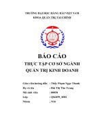 Báo cáo thực tập cơ sở tìm hiểu Công ty Cổ phần SXTM Tùng Khánh