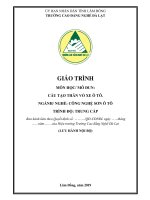 Giáo trình môn họcmô đun cấu tạo thân vỏ xe ô tô ngànhnghềcông nghệ sơn ô tô  phần 1 