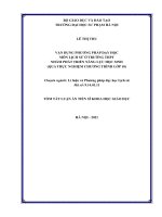 Vận dụng phương pháp dạy học môn lịch sử ở trường THPT nhằm phát triển năng lực học sinh (tt) 