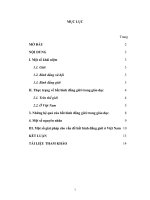 Đề tài quyền bình đẳng nam nữ trong lĩnh vực giáo dục thực trạng và giải pháp 