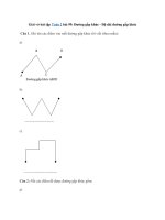 Giải vở bài tập Toán lớp 2 bài 99: Đường gấp khúc - Độ dài đường gấp khúc