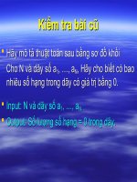 bµi 5 ng«n ng÷ lëp tr×nh kiểm tra bài cũ hãy mô tả thuật toán sau bằng sơ đồ khối cho n và dãy số a1 an hãy cho biết có bao nhiêu số hạng trong dãy có giá trị bằng 0 input n và dãy số a1 an out