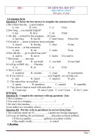 15 DE THI HK 1 TIENG ANH 9 CO DAP AN 